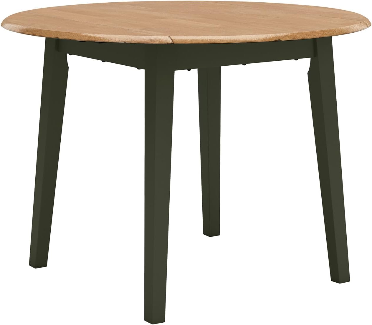 Signature Design by Ashley Hammis Round Dining Room Drop Leaf Table, Seats up to 4, Hinged Drop Leaves, Wood, 36.38" W x 36.38" D x 29.88" H, Dark Brown