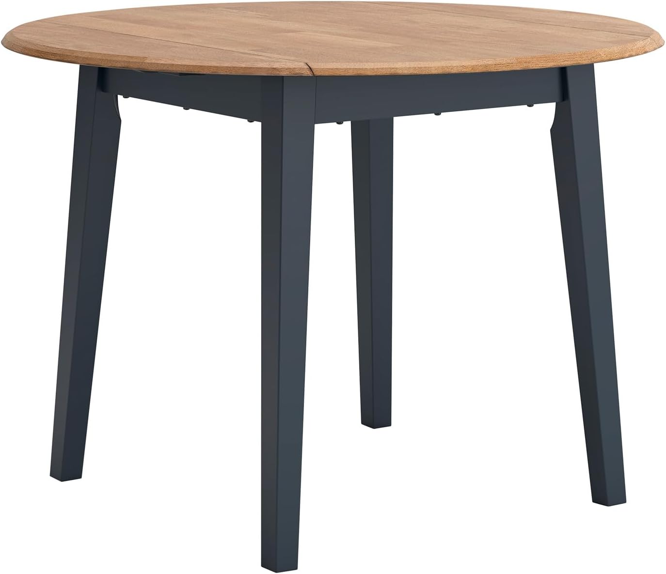 Signature Design by Ashley Hammis Round Dining Room Drop Leaf Table, Seats up to 4, Hinged Drop Leaves, Wood, 36.38" W x 36.38" D x 29.88" H, Dark Brown