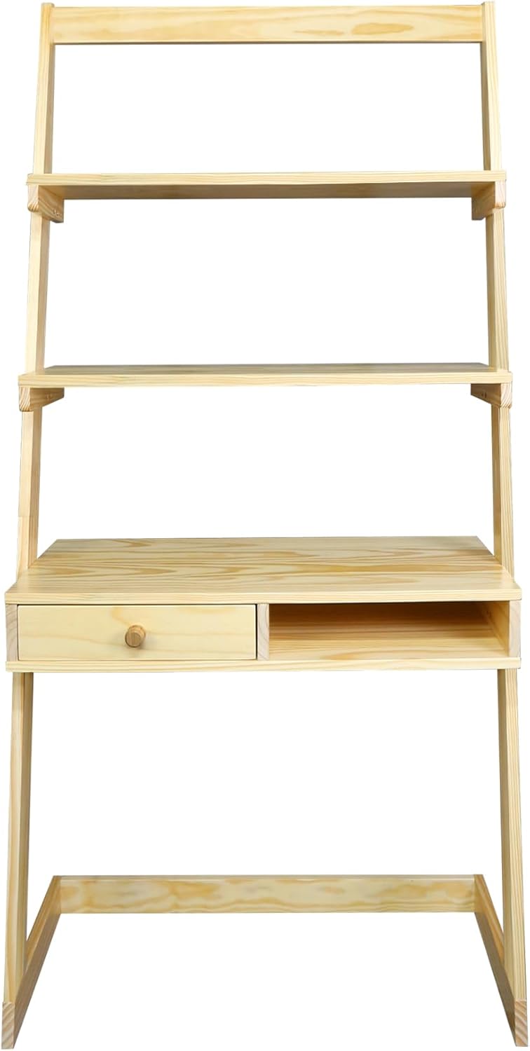 American Trails Freestanding Ladder Desk with Drawer, Natural