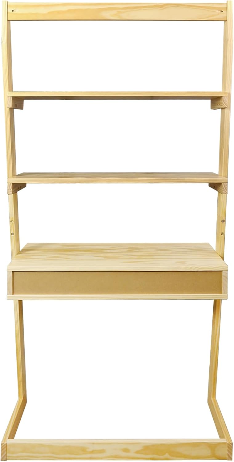 American Trails Freestanding Ladder Desk with Drawer, Natural