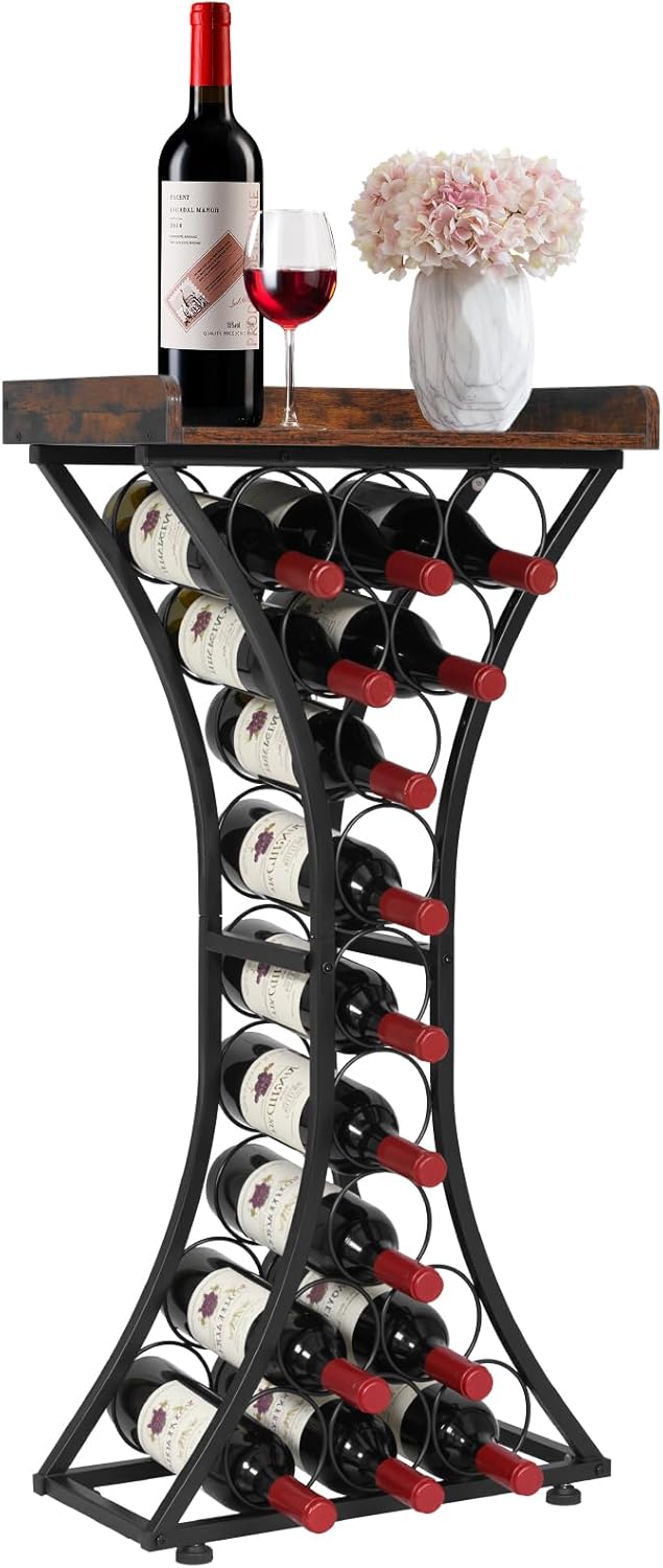 VEVOR 8-Tier 72 Bottles Stackable Modular Wine Rack, Freestanding Wines Holder Display Shelf, Solid Bamboo Wood Storage Racks, Wobble-Free Shelves for Kitchens, Dining Rooms, Cellars, Natural Color