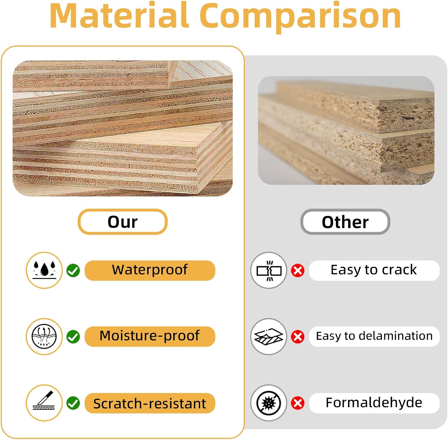 VASTATIO Folding Dining Room Table with Two Drawers for 4/6 with Space Saving Drop Leaf Table,Lockable Wheels & Storage, Heavy Duty Plywood Top 300lb, Convertible Desk for Apartments/RV/Home Office