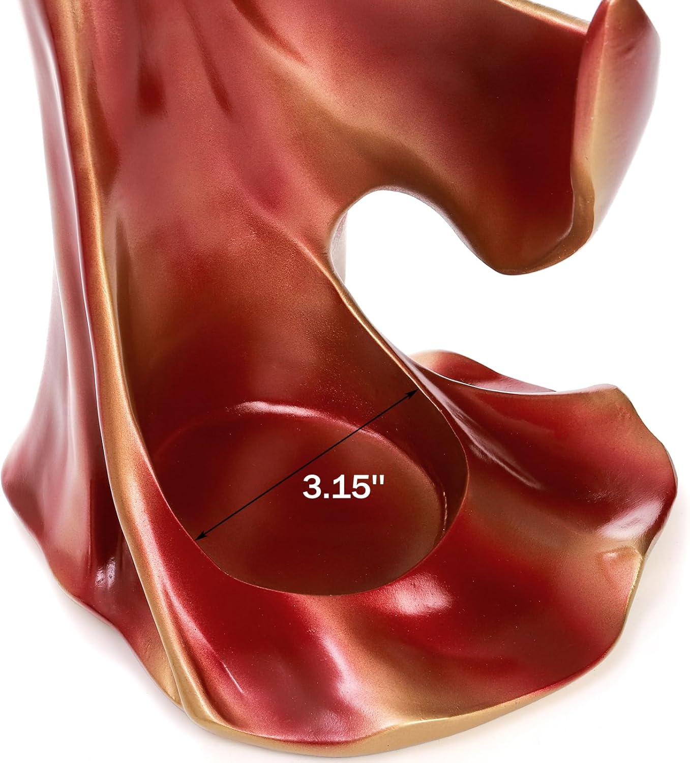 Yesland Wine Bottle Holder, Resin Wine Rack Red Single Beauty Lady Statue Wine Holder Stand Decor for Kitchen Bar Countertop Tabletop - 13.5 x 6.5 x 5.5 Inch